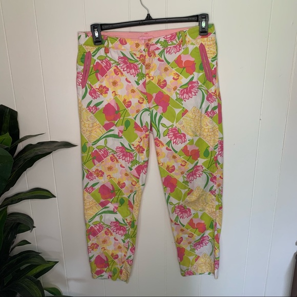 Lilly Pulitzer Mitzi Capri Fields Forever SZ 8 - Picture 2 of 12